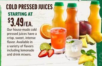 Central Market Cold Pressed Juices offer