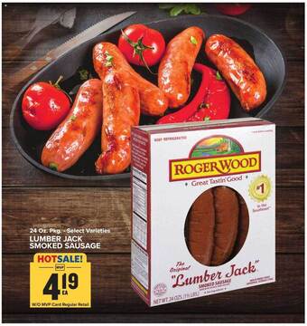 Food Lion Lumber Jack Smoked Sausage offer