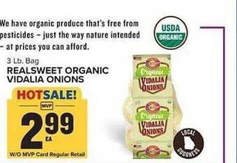 Food Lion Realsweet Organic Vidalia Onions offer