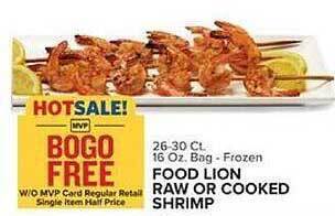 Food Lion Food Lion Raw Or Cooked Shrimp offer