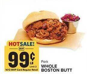 Food Lion Whole Boston Butt offer