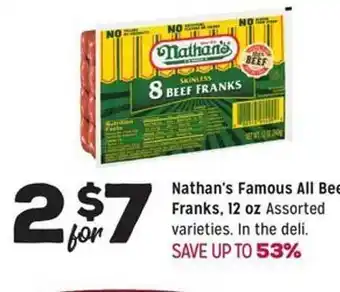 Grocery Outlet Nathan's Famous All Beef Frank offer