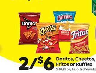 Save a Lot Doritos, Cheetos, Fritos Or Ruffles offer