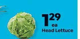 Save a Lot Head Lettuce offer