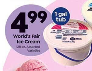 Save a Lot World's Fair Ice Cream offer