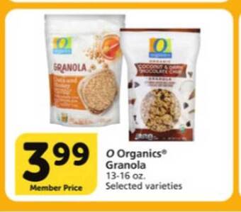 Vons O Organics Granola offer
