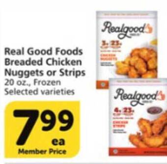 Vons Real Good Foods Breaded Chicken Nuggets Or Strips offer