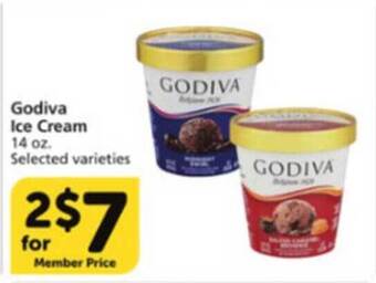 Vons Godiva Ice Cream offer