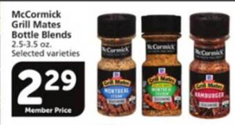Vons McCormick Grill Mates Bottle Blends offer