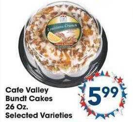 Fairplay Cafe Valley Bundt Cakes offer