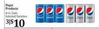 Rosauers Pepsi Products offer