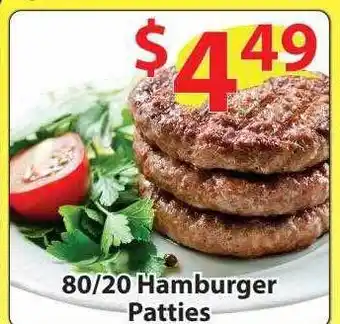 80-20 Hamburger Patties