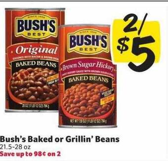 Winn Dixie Bush's Baked Or Grillin' Beans offer