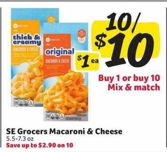 Winn Dixie Se Grocers Macaroni & Cheese offer