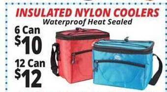 Ocean State Job Lot Insulated Nylon Coolers offer