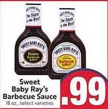 Lucky Supermarkets Sweet Baby Ray's Barbecue Sauce offer