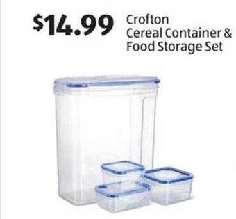 Aldi Crofton Cereal Container & Food Storage Set offer