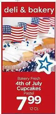 Edwards Food Giant Bakery Fresh 4th Of July Cupcakes offer
