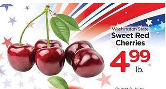 Edwards Food Giant Sweet Red Cherries offer
