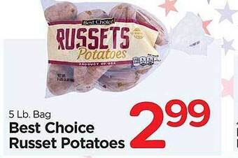 Edwards Food Giant Best Choice Russet Potatoes offer