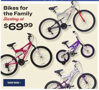 Academy Bikes For The Family offer