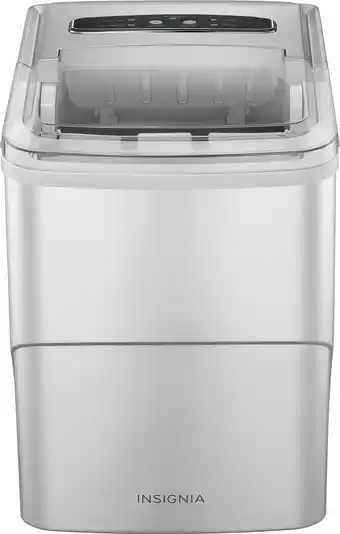 Best Buy Insignia™ - 26 Lb. Portable Icemaker with Auto Shut-Off - Silver offer