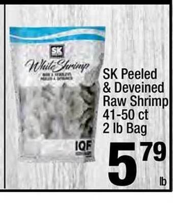 Super King Markets Sk Peeled & Deveined Raw Shrimp offer