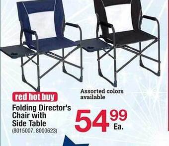 Ace Hardware Folding Director's Chair With Side Table offer
