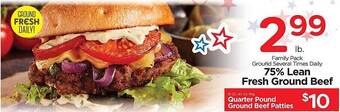 Edwards Food Giant 75% Lean Fresh Ground Beef offer