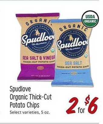 Sprouts Farmers Market Spudlove Organic Thick-cut Potato Chips offer