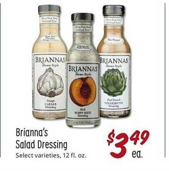 Sprouts Farmers Market Brianna's Salad Dressing offer