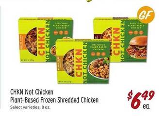 Sprouts Farmers Market Chkn Not Chicken Plant-based Frozen Shredded Chicken offer