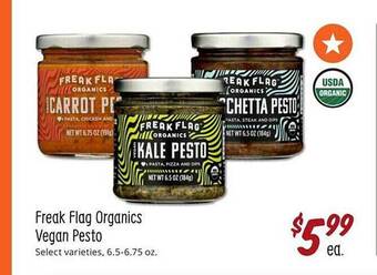 Sprouts Farmers Market Freak Flag Organics Vegan Pesto offer