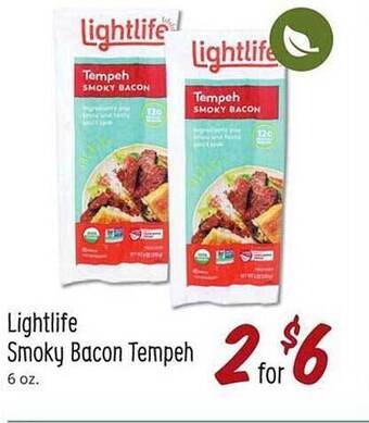 Sprouts Farmers Market Lightlife Smoky Bacon Tempeh offer