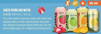 Sprouts Farmers Market Sanzo Sparkling Water offer