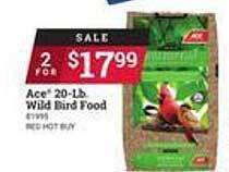 Ace Hardware Ace 20-lb Wild Bird Food offer