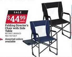 Ace Hardware Folding Director's Chair With Side Table offer
