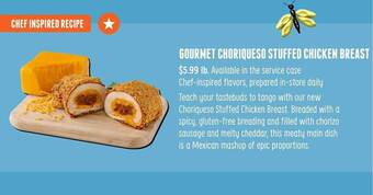 Sprouts Farmers Market Gourmet Choriqueso Stuffed Chicken Breast offer
