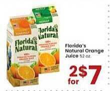 Albertsons Florida's Natural Orange Juice offer