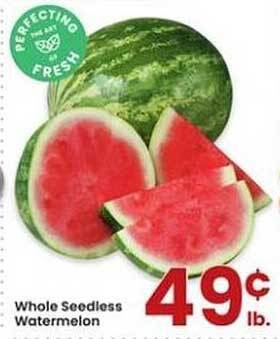 Albertsons Whole Seedless Watermelon offer