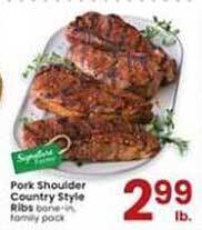 Albertsons Pork Shoulder Country Style Ribs offer