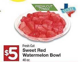 Amigos United Fresh Cut Sweet Red Watermelon Bowl offer