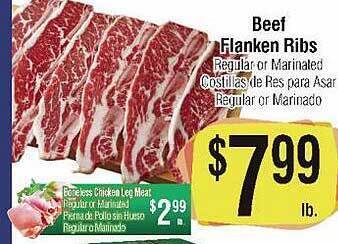 Big Saver Foods Beef Flanken Ribs offer