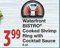 Amigos United Waterfront Bistro Cooked Shrimp Ring With Cocktail Sauce offer