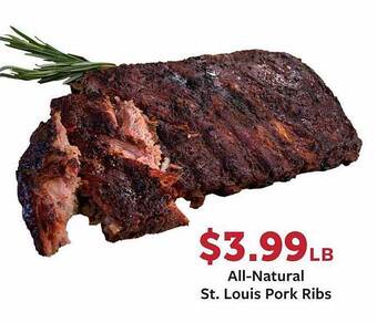 Fareway All-natural St. Louis Pork Ribs offer