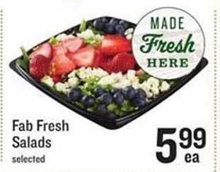 Lowes Foods Fab Fresh Salads offer