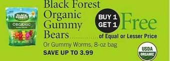 Publix Black Forest Organic Gummy Bears offer