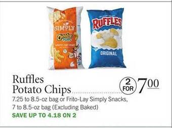 Publix Ruffles Potato Chips offer
