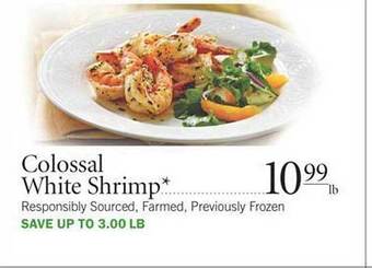 Publix Colossal White Shrimp offer