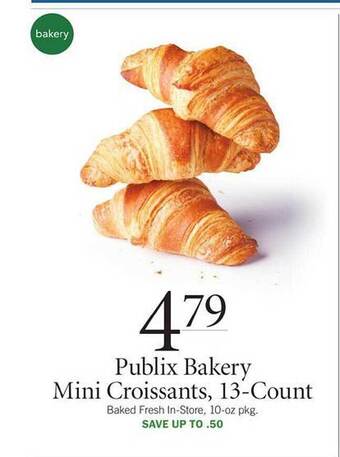 Publix Publix Bakery Mini Croissants, 13-count offer